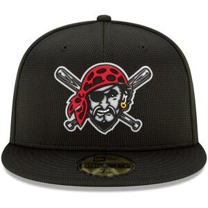 Pittsburgh Pirates New Era Black 2021 Clubhouse 59FIFTY Fitted Hat - Men's